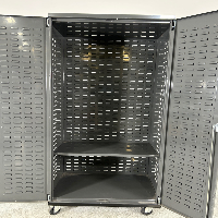 Rolling 2 Door Storage Cabinet image 2